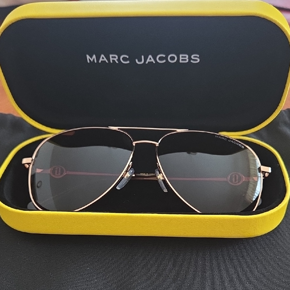 Marc Jacobs Gold Aviator Sunglasses